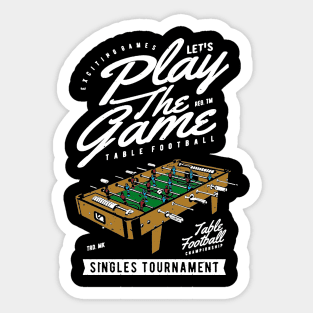 Table Football Singles Tournament Sticker